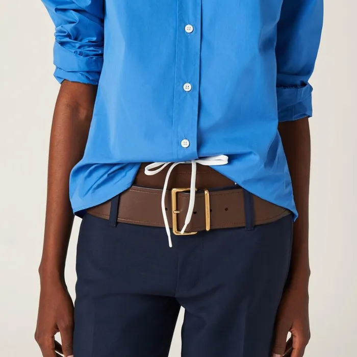 Women Shirts And Tops Miu Miu Poplin Shirt Periwinkle Blue Women Shirts And Tops Miu Miu Poplin Shirt Periwinkle Blue