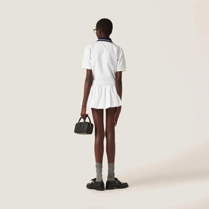 Women Shirts And Tops Miu Miu Poplin Shirt White Women Shirts And Tops Miu Miu Poplin Shirt White
