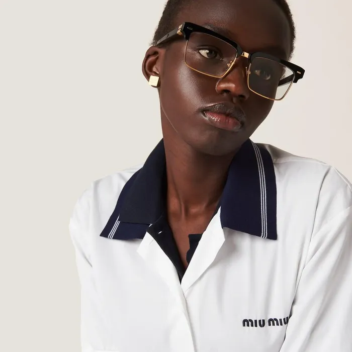 Women Shirts And Tops Miu Miu Poplin Shirt White Women Shirts And Tops Miu Miu Poplin Shirt White