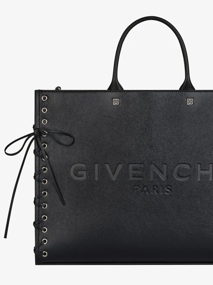 Women Shoulder Bags Givenchy Medium GTote Shopping Bag In Corset Style Leather Black Women Shoulder Bags Givenchy Medium GTote Shopping Bag In Corset Style Leather Black