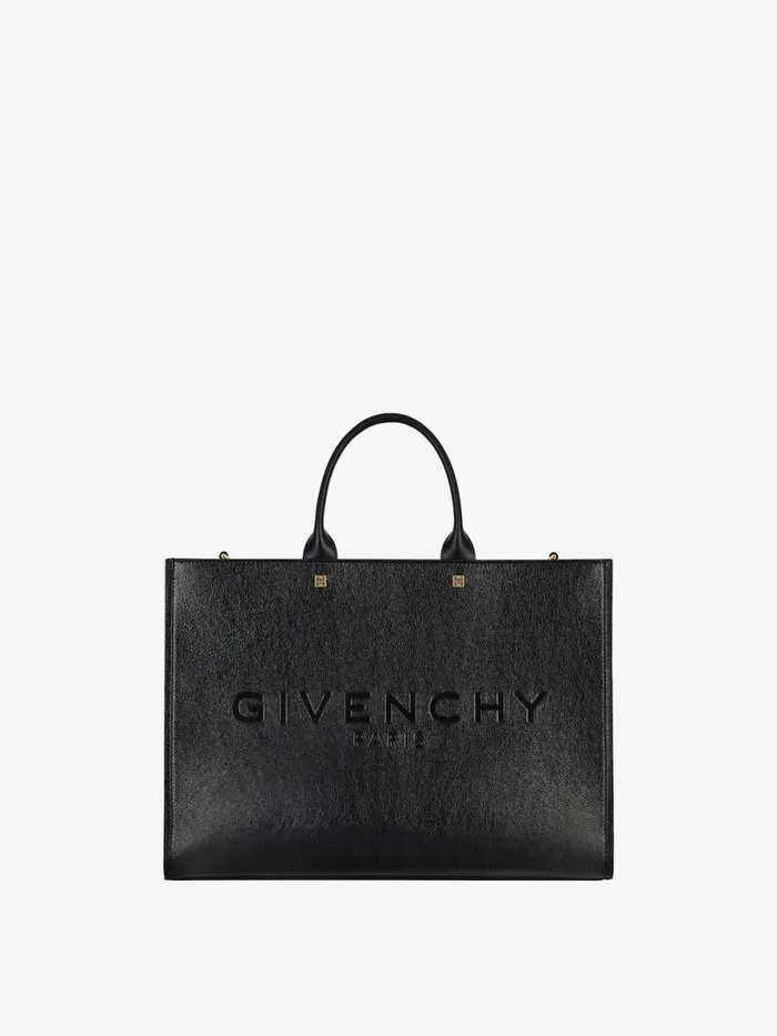 Women Shoulder Bags Givenchy Medium GTote Shopping Bag In Leather Black