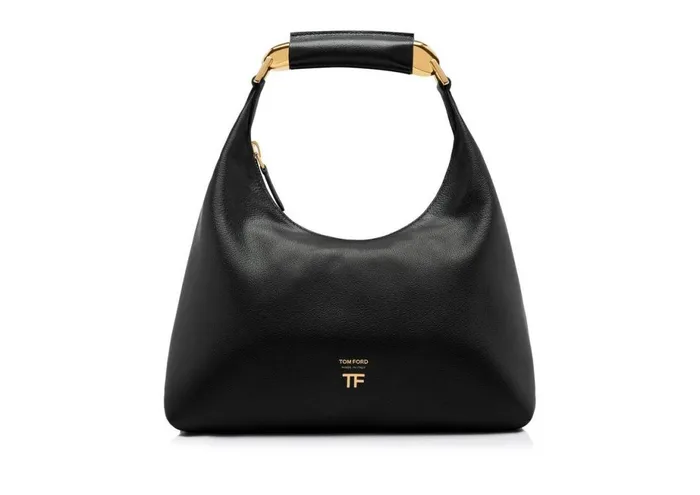 Women Shoulder Bags Tom Ford Grain Leather Bianca Small Hobo