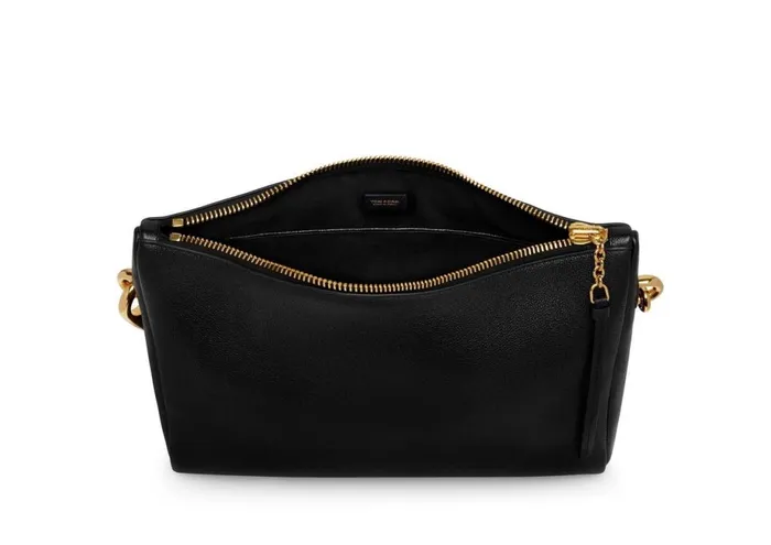 Women Shoulder Bags Tom Ford Grain Leather Carine Large Hobo Women Shoulder Bags Tom Ford Grain Leather Carine Large Hobo