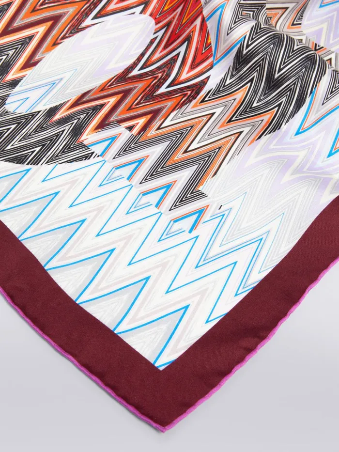 Women Silk Chevron Scarf Multicoloured Missoni Scarves and Foulards Women Silk Chevron Scarf Multicoloured Missoni Scarves and Foulards