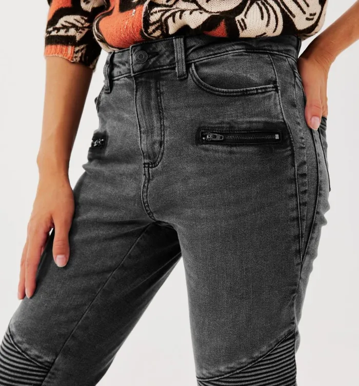 Women Skinny Canvas Trousers 8211 Black Promod Trousers Women Skinny Canvas Trousers 8211 Black Promod Trousers