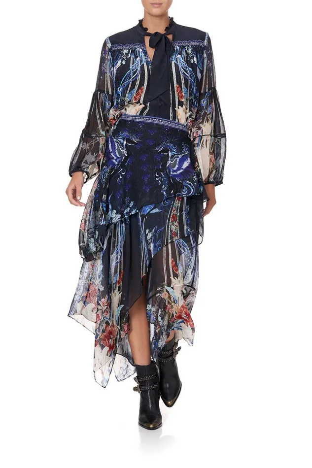 Women Skirts Camilla Asymmetrical Ruffle Skirt Mare Mystique