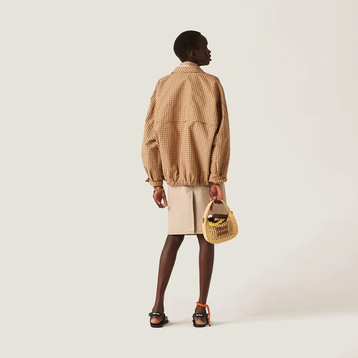 Women Skirts Miu Miu Denim Pencil Skirt Beige Women Skirts Miu Miu Denim Pencil Skirt Beige