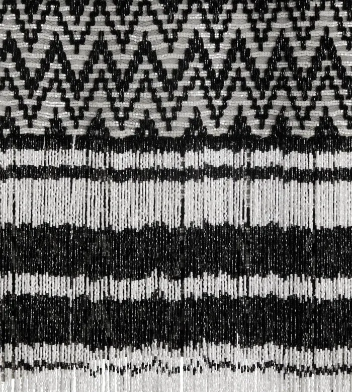 Women Skirts Tom Ford ZigZag Bugle Beads Embroidery On Tulle Skirt Blackwhite Women Skirts Tom Ford ZigZag Bugle Beads Embroidery On Tulle Skirt Blackwhite