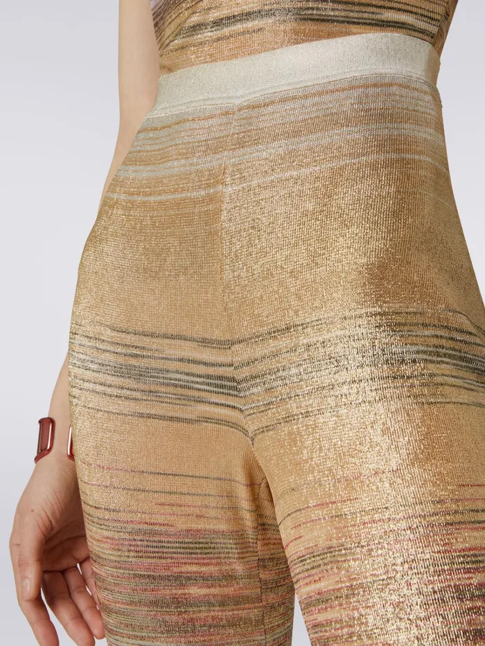 Women Slub Viscose Flared Trousers Multicoloured Missoni Trousers Women Slub Viscose Flared Trousers Multicoloured Missoni Trousers