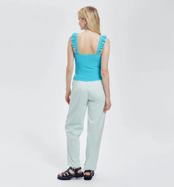 Women Strappy Top 8211 Turquoise Promod Tops Women Strappy Top 8211 Turquoise Promod Tops