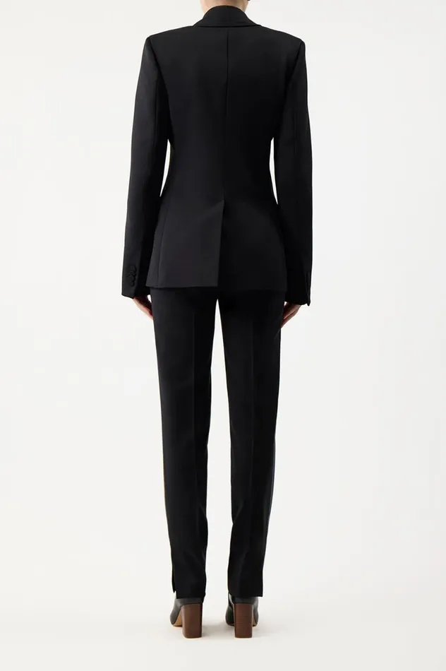Women Suits Gabriela Hearst Leiva Blazer In Black Sportswear Wool