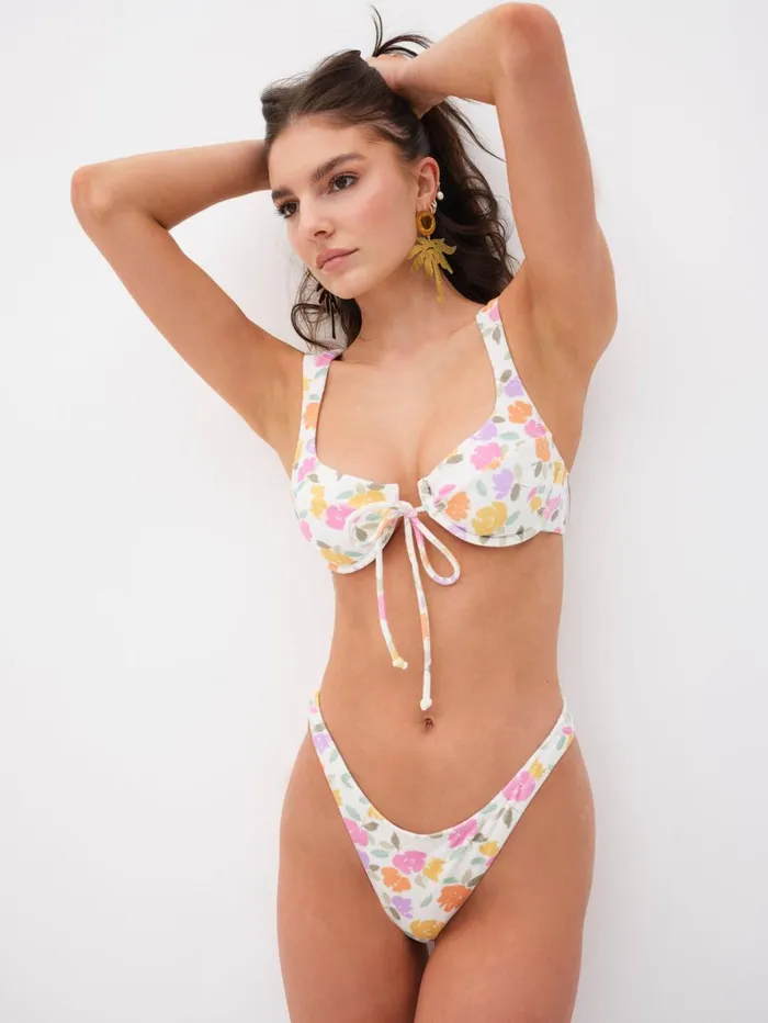 Women Swim For Love and Lemons Joey Swim Top Cream Women Swim For Love and Lemons Joey Swim Top Cream