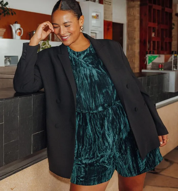Women Tailored Jacket 8211 Black Promod Jackets