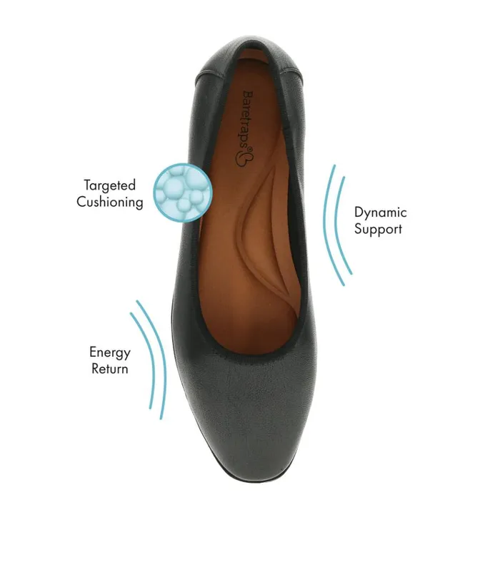Women Tania Casual Flat Black Baretraps Flats and Loafers