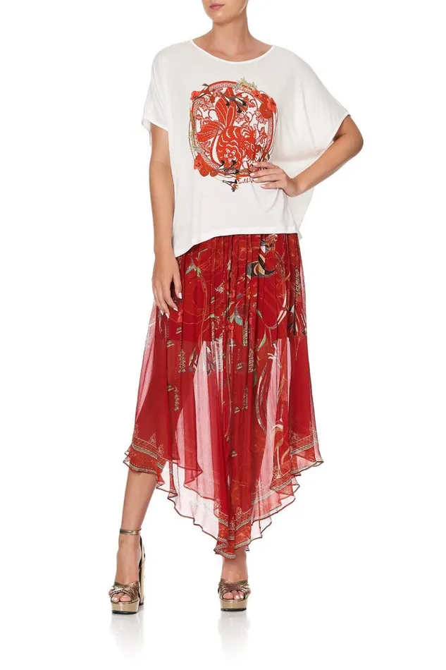 Women Tees Camilla Loose Fit Round Neck Tee Forbidden Fruit