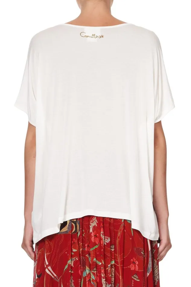 Women Tees Camilla Loose Fit Round Neck Tee Forbidden Fruit