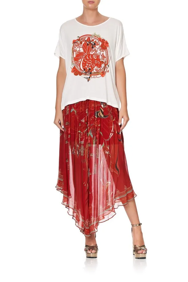 Women Tees Camilla Loose Fit Round Neck Tee Forbidden Fruit