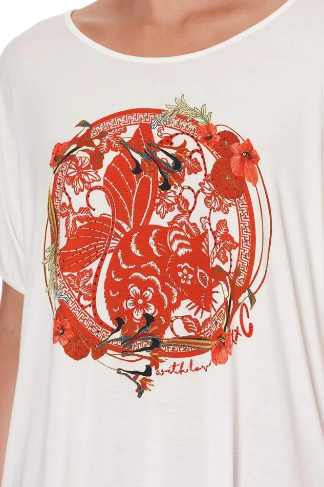 Women Tees Camilla Loose Fit Round Neck Tee Forbidden Fruit