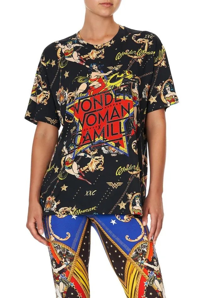 Women Tees Camilla Oversize Band Tee Wonder Woman