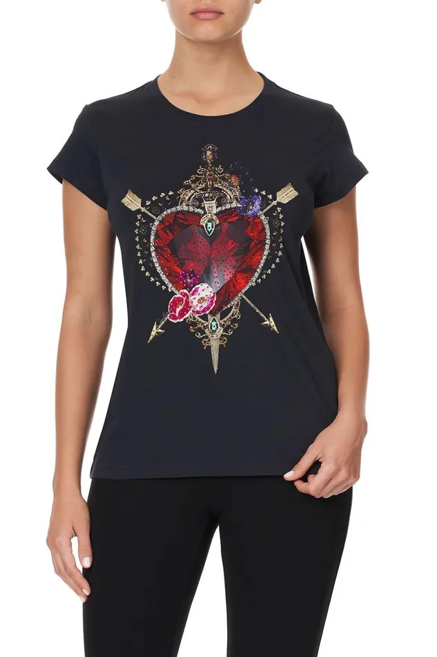 Women Tees Camilla Slim Fit Round Neck Tshirt Mirror Mirror