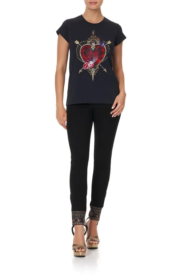 Women Tees Camilla Slim Fit Round Neck Tshirt Mirror Mirror