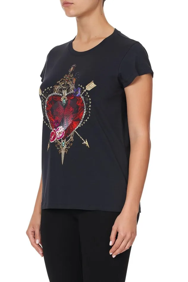 Women Tees Camilla Slim Fit Round Neck Tshirt Mirror Mirror