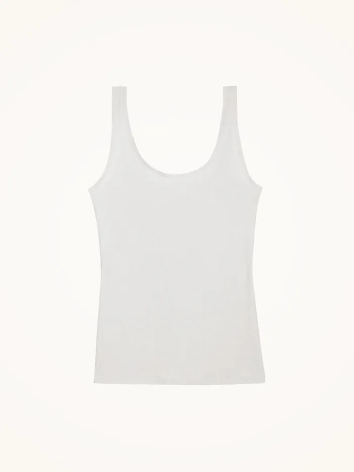 Women Tops and Tshirts Wolford Beauty Cotton Top Pearl