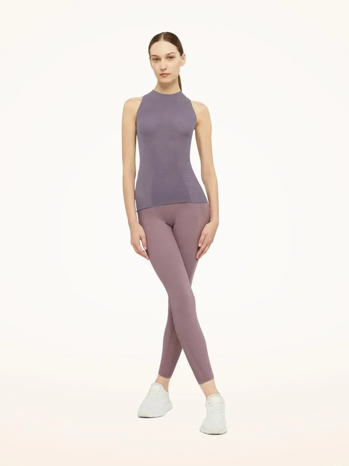 Women Tops and Tshirts Wolford Grid Net Top Sleeveless Arctic Dust