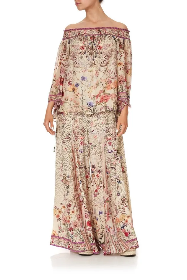 Women Tops Camilla Off Shoulder Shirred Blouse Drifting Dreamer