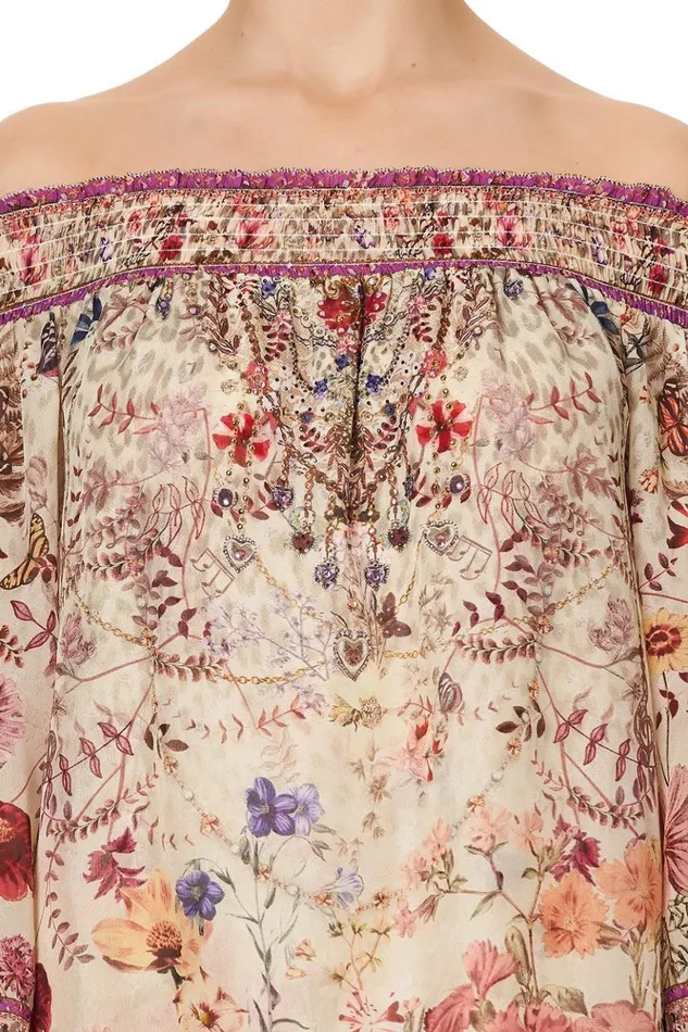 Women Tops Camilla Off Shoulder Shirred Blouse Drifting Dreamer