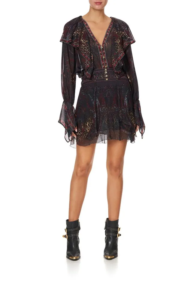 Women Tops Camilla Ruffle Front Blouse The Smoking Lounge