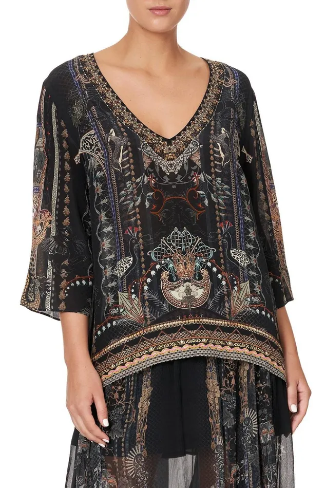 Women Tops Camilla VNeck Oversized Blouse Son Of Seven Queens