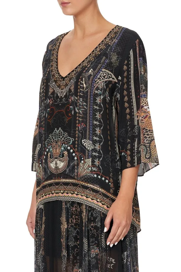 Women Tops Camilla VNeck Oversized Blouse Son Of Seven Queens