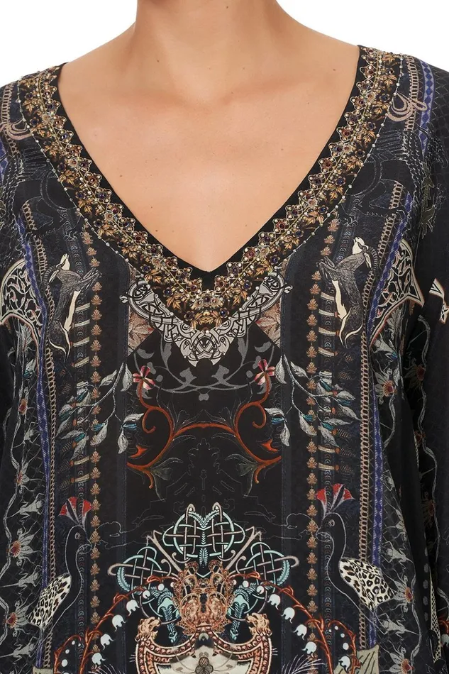 Women Tops Camilla VNeck Oversized Blouse Son Of Seven Queens