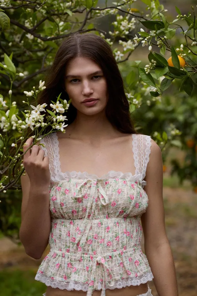 Women Tops For Love and Lemons Amelia Top White Women Tops For Love and Lemons Amelia Top White
