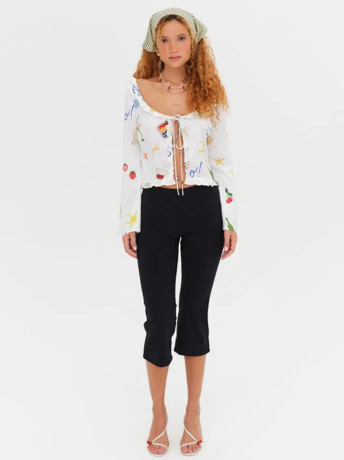 Women Tops For Love and Lemons Carla Long Sleeve Top Multi Women Tops For Love and Lemons Carla Long Sleeve Top Multi
