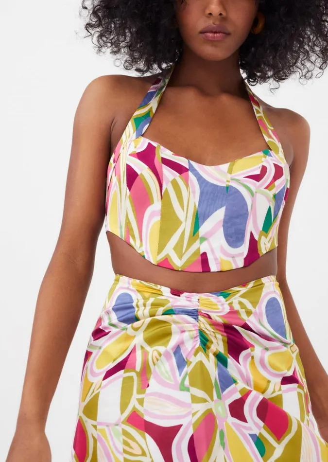 Women Tops For Love and Lemons Thora Corset Top Green