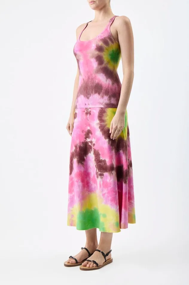 Women Tops Gabriela Hearst Graham Knit Tank Top In Multi Tie Dye Cashmere