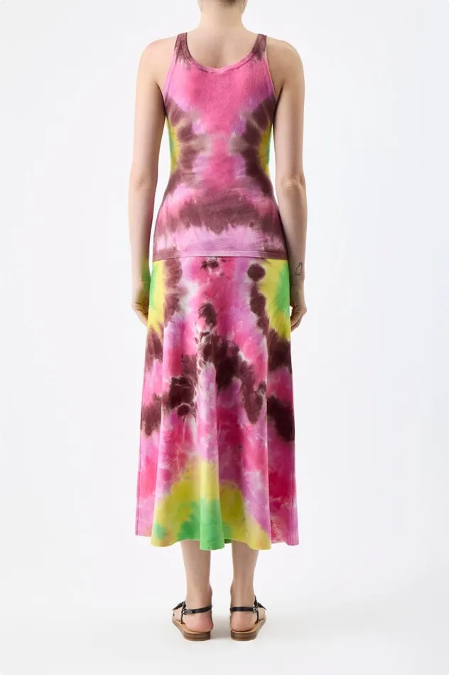 Women Tops Gabriela Hearst Graham Knit Tank Top In Multi Tie Dye Cashmere