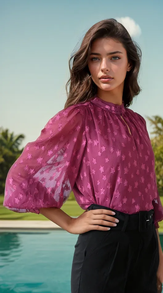 Women Tops YUMI KIM GARCELLE TOP Starry Sky Plum