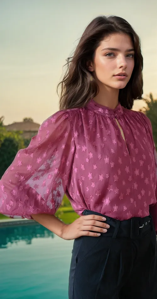 Women Tops YUMI KIM GARCELLE TOP Starry Sky Plum