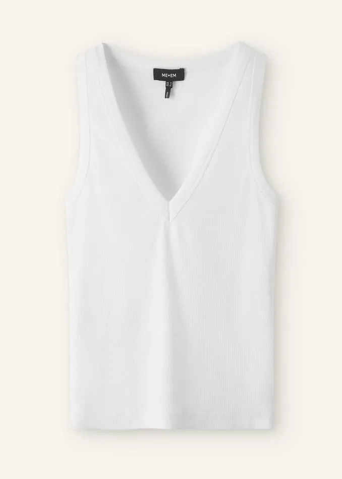 Women Ultimate VNeck Vest Bright White MEEM
