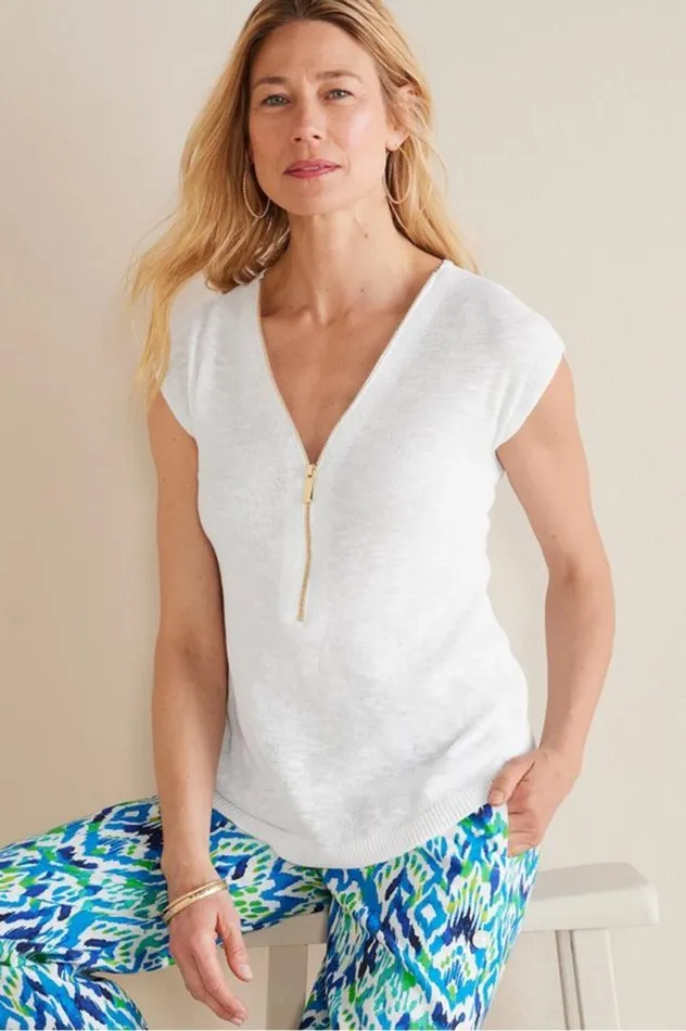 Women Valentina Short Sleeve Sweater White Soft Surroundings Tops Women Valentina Short Sleeve Sweater White Soft Surroundings Tops