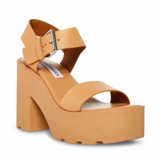 Women VESTA TAN LEATHER Tan Leather Steve Madden Sandals Women VESTA TAN LEATHER Tan Leather Steve Madden Sandals