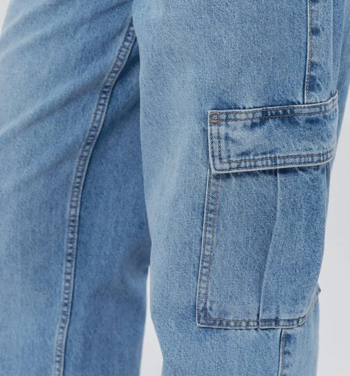 Women Wideleg Cargo Jeans 8211 Medium Denim Promod Jeans Women Wideleg Cargo Jeans 8211 Medium Denim Promod Jeans