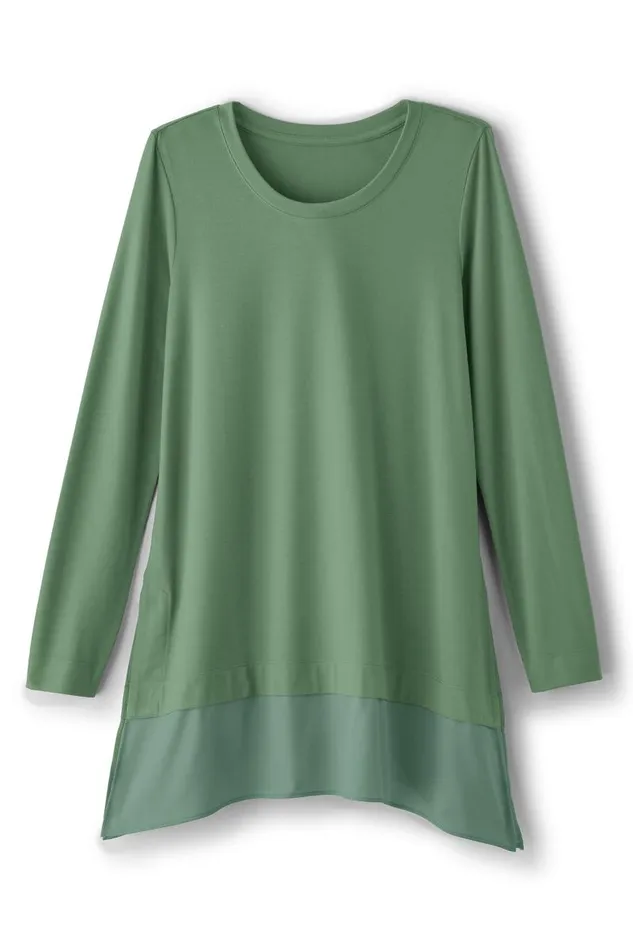 Women Willa Layered Tunic Black Soft Surroundings Tops