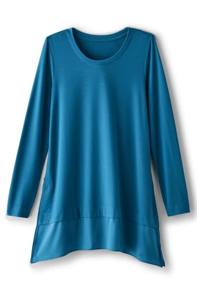 Women Willa Layered Tunic Black Soft Surroundings Tops
