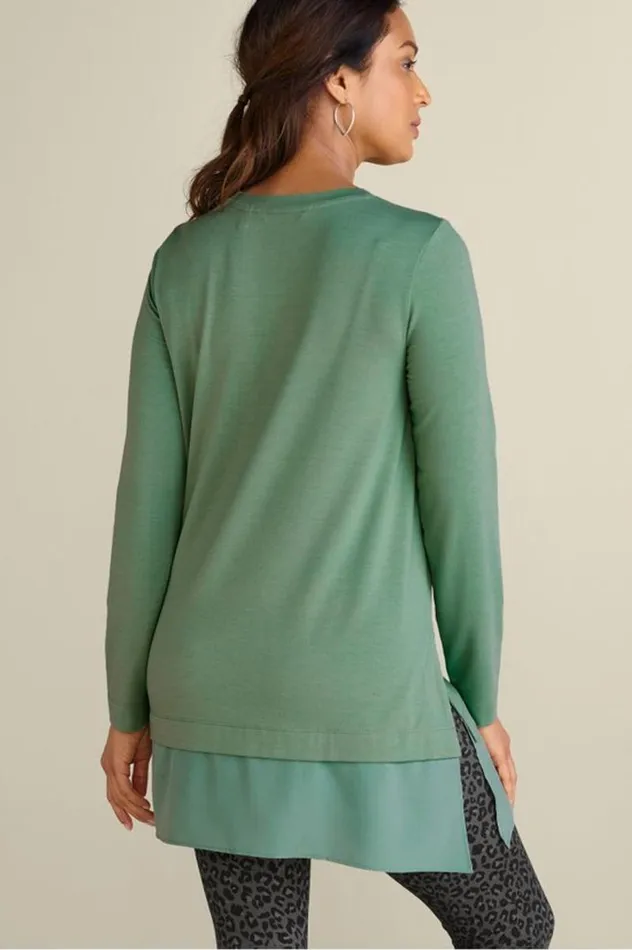 Women Willa Layered Tunic Black Soft Surroundings Tops