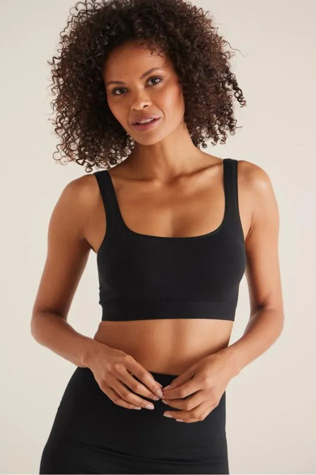 Women Yummie Tanya Bralette Black Soft Surroundings Shapewear