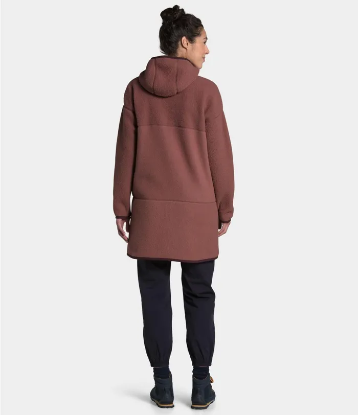 Womens The North Face Fleece Cragmont Fleece Coat Marron Purpleroot Brown